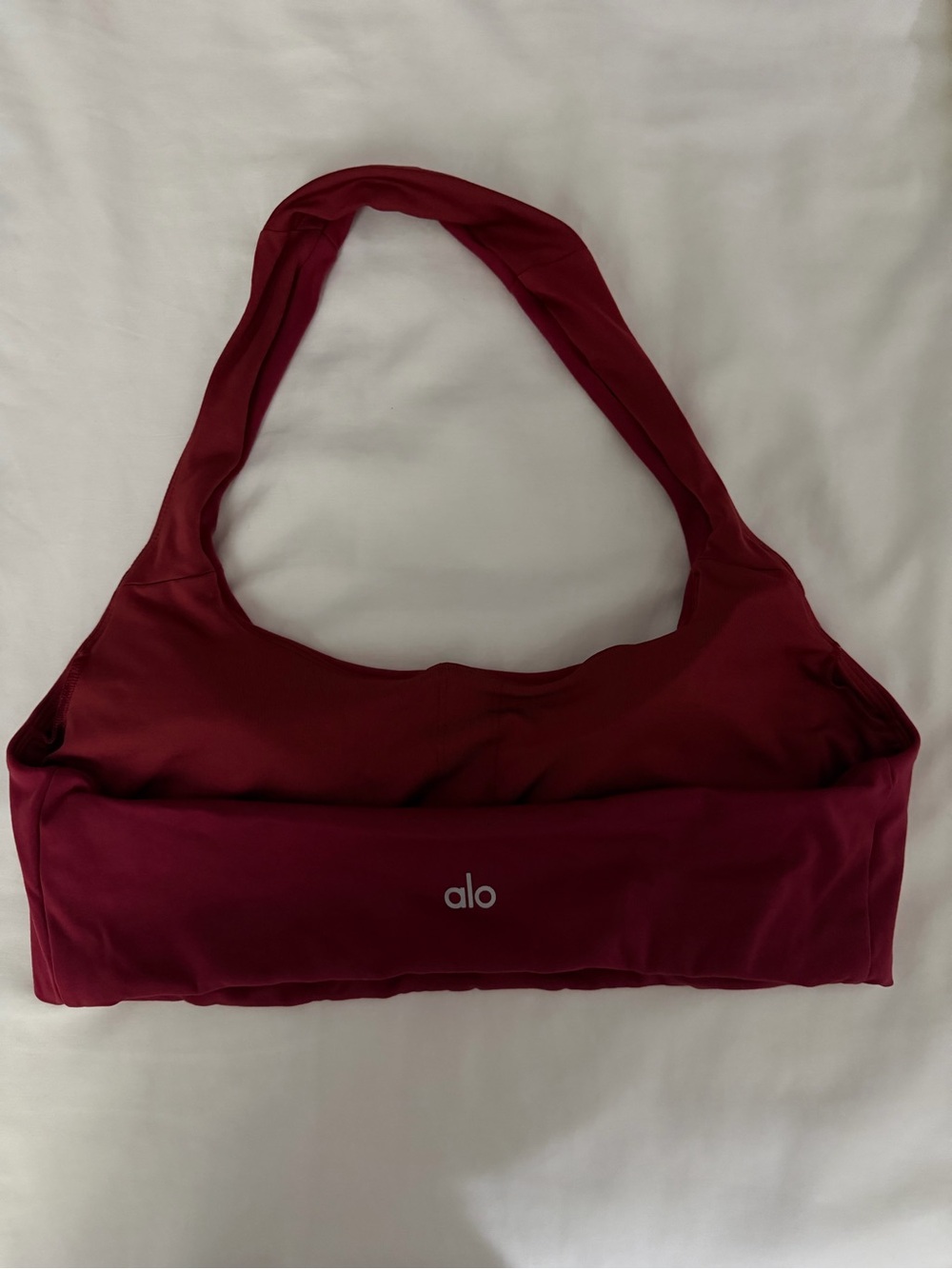 ALO Yoga Wine/Burgundy Halter Sports Bra